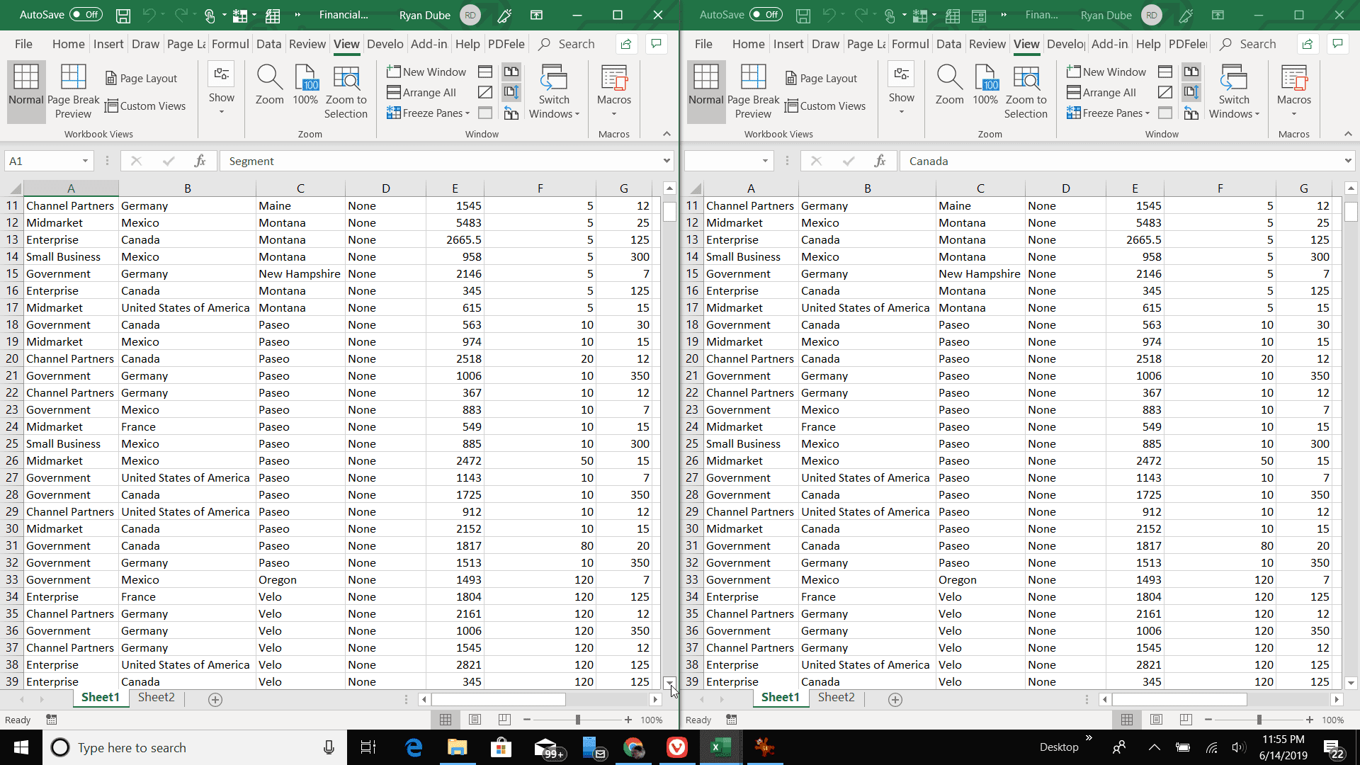 compare two different sheets in excel for mac 2011